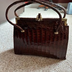 Vintage Made in Argentina Genuine Alligator Bag for Sale, Great Condition